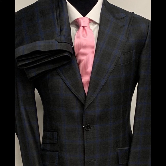 Stunning dark grey super 150 Cerruti wool suit - Picture 1 of 3